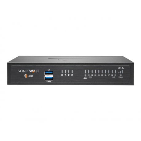 SonicWall TZ470 - High Availability - dispositivo de segurança - 1GbE, 2.5GbE - secretária 02-SSC-6385