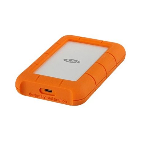 LaCie Rugged USB-C STFR5000800 - Disco rígido - 5 TB - externa (portátil) - USB 3.1 Gen 1 (USB C conector) - com 2 anos de Plan