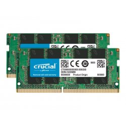 Crucial - DDR4 - kit - 16 GB: 2 x 8 GB - SO DIMM 260-pinos - 3200 MHz / PC4-25600 - CL22 - 1.2 V - unbuffered - sem ECC CT2K8G4