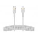 Belkin BOOST CHARGE - Cabo USB - 24 pin USB-C (M) para 24 pin USB-C (M) - 1 m - branco CAB011BT1MWH