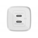 Belkin BoostCharge Pro GaN - Adaptador de alimentação - tecnologia PPS e GaN - 45 Watt - Fast Charge, PD 3.0 - 2 conectores de 