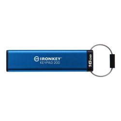 Kingston IronKey Keypad 200 - Drive flash USB - encriptado - 16 GB - USB 3.2 Gen 1 IKKP200/16GB