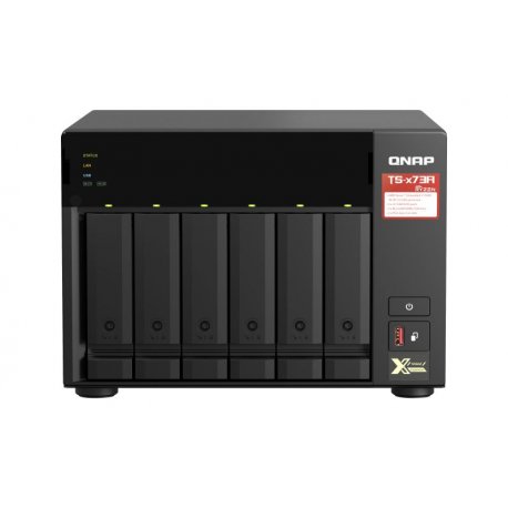 NAS QNAP 6-Bay Ryzen V1000 series V1500B 4C/8T 2.2GHz/8GB/2x2.5Gb/USB/Tower-TS-673A-8G TS-673A-8G