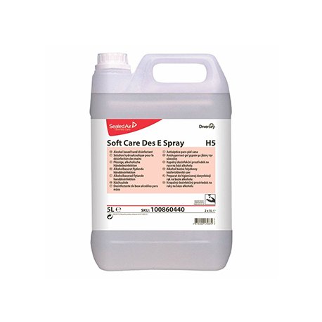 Desinfetante Soft Care DES e Spray H5 (base álcool) 5L 683100860440