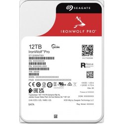 Seagate IronWolf Pro ST12000NT001 - Disco rígido - 12 TB - interna - 3.5" - SATA 6Gb/s - 7200 rpm - buffer: 256 MB - com 3 anos