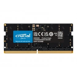 Crucial - DDR5 - módulo - 16 GB - SO DIMM 262-pinos - 5600 MHz / PC5-44800 - CL46 - 1.1 V - sem ECC CT16G56C46S5