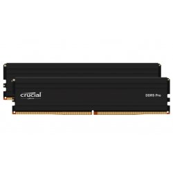 Crucial - DDR5 - kit - 48 GB: 2 x 24 GB - DIMM 288-pin - 5600 MHz / PC5-44800 - CL46 - 1.1 V - unbuffered - on-die ECC - preto 