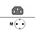 Lenovo - Cabo de alimentação - power CEE 7/7 (M) para power IEC 60320 C13 - AC 250 V - 2.8 m - Europa - para ThinkSystem DE4000