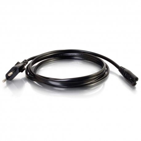 C2G Non-Polarised Power Cord - Cabo de alimentação - power IEC 60320 C7 para power CEE 7/7 (M) - AC 250 V - 3 m - moldado - pre