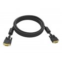 VISION Professional installation-grade VGA patch cable - LIFETIME WARRANTY - gold plated connectors - ferrite cores both ends -