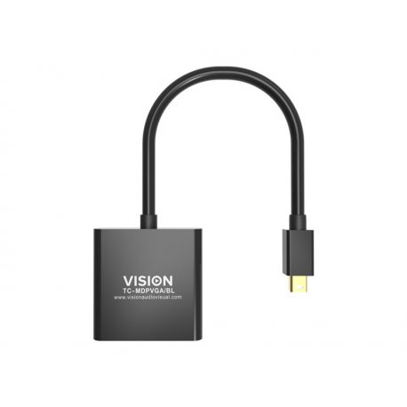 VISION Professional installation-grade Mini DisplayPort to VGA adaptor - LIFETIME WARRANTY - maximum resolution 1920 x 1080 - d