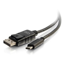 C2G 6ft USB C to DisplayPort Cable - 4K 30Hz - Adaptador de vídeo externo - USB-C - DisplayPort - preto 26902