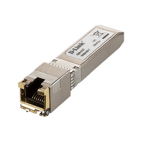 D-Link DEM 410T - Módulo de transceptor SFP+ - 10GbE - 10GBase-T - RJ-45 - até 30 m DEM-410T