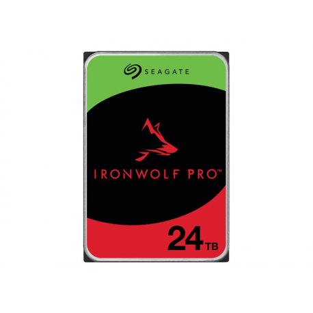 Seagate IronWolf Pro ST24000NT002 - Disco rígido - 24 TB - interna - 3.5" - SATA 6Gb/s - 7200 rpm - buffer: 512 MB - com 3 anos