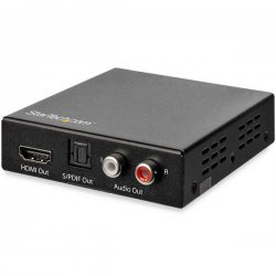 StarTech.com HDMI Audio Extractor - 4K 60Hz - HDMI Audio De-embedder - HDR - Toslink Optical Audio - Dual RCA Audio - HDMI Audi