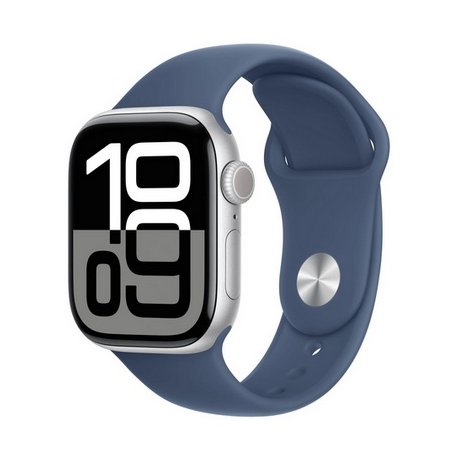 Apple Watch Series 10 (GPS + Cellular) - 42 mm - alumínio prata - relógio inteligente Com banda de desporto - fluoroelastómero 