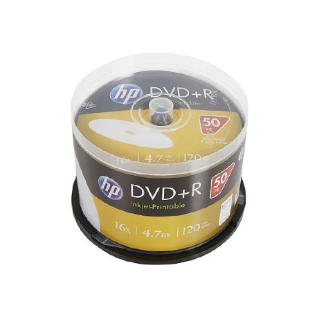 DVD+R Inkejet Printable 4.7GB 16x HP Spindle 50un HPDRE00026WIP-3