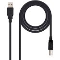 Cabo USB-A 2.0 Macho / USB-B Macho 1,8m NAN10.01.0103-BK