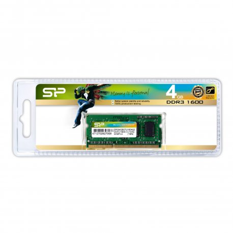 Dimm SO SP-Silicon Power 4GB DDR3 1600MHz CL11 1.5V SP004GBSTU160N02