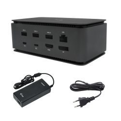 Docking Station i-tec Metal USB4 2x HDMI Displayport 4K até 80W + Carregador 112W USB4DUALDOCK100W