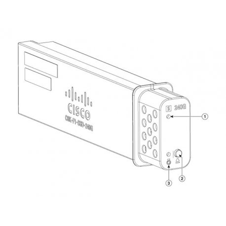 Cisco - SSD - 240 GB - intercambiável a quente - USB 3.0 - para P/N: C9300X-48TX-1A, C9300X-48TX-1E, C9300X-48TX-A, C9300X-48TX