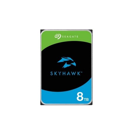 Seagate SkyHawk ST8000VX010 - Disco rígido - 8 TB - interna - 3.5" - SATA 6Gb/s - buffer: 256 MB - com 3 anos de Recuperação de