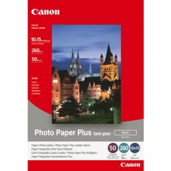 Canon Photo Paper Plus SG-201 - Cetim semi-brilhante - 101.6 x 152.4 mm - 260 g/m² - 50 folha(s) papel fotográfico - para PIXMA