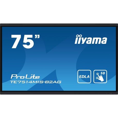 iiyama ProLite TE7514MIS-B2AG - 75" Classe Diagonal ecrã LCD com luz de fundo LED - sinalização digital interativa - com touchs