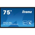 iiyama ProLite TE7514MIS-B2AG - 75" Classe Diagonal ecrã LCD com luz de fundo LED - sinalização digital interativa - com touchs