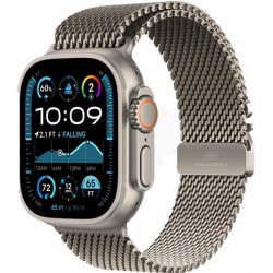 Apple Watch Ultra 2 - 49 mm - titanium natural - relógio inteligente Com círculo milanês - tamanho da banda: M - 64 GB - LTE, W