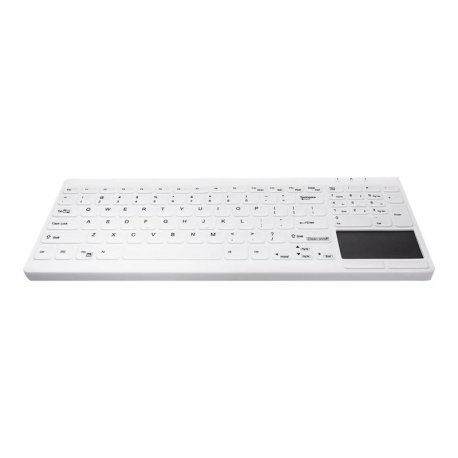 Active Key MedicalKey AK-C7412F - Teclado - hospital - com touchpad - lavável - USB - Espanhol - branco AK-C7412F-GUS-W/SP