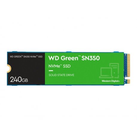 WD Green SN350 NVMe SSD WDS240G2G0C - SSD - 240 GB - interna - M.2 2280 - PCIe 3.0 x4 (NVMe) WDS250G2G0C-00CDH0