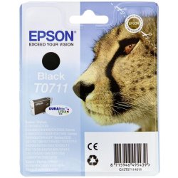 Tinteiro EPSON T0711 Preto + RF - B40/110, BX3xx/600, D120, DX74xx/84xx/9400, SX2xx/4xx5/5xx/6xx C13T07114022