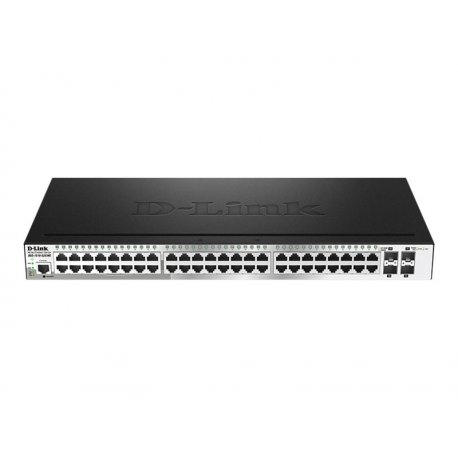 D-Link DGS 1510-52X - Interruptor - L3 - inteligente - 48 x 10/100/1000 + 4 x 10 Gigabit SFP+ - desktop, montável em trilho DGS