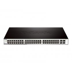 D-Link DGS 1210-52 - Interruptor - 48 x 10/100/1000 + 4 x SFP - desktop, montável em trilho - AC 100/230 V DGS-1210-52/E