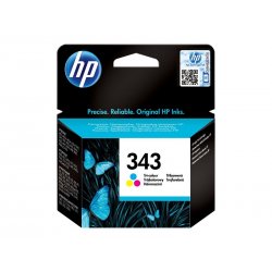 HP 343 - Cor (ciano, magenta, amarelo) - original - tinteiro - para Officejet 100, 150, Photosmart C4210, C4272, C4340, C4385, 