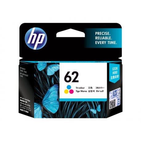 HP 62 - 4.5 ml - cor (ciano, magenta, amarelo) - original - tinteiro - para ENVY 55XX, 56XX, 76XX, Officejet 200, 250, 57XX, 80