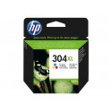 HP 304XL - Alto Rendimento - cor (ciano, magenta, amarelo) - original - tinteiro - para AMP 130, Deskjet 26XX, 37XX, ENVY 50XX 