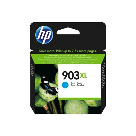 HP 903XL - 8.5 ml - Alto Rendimento - azul cyan - original - blister - tinteiro - para Officejet 69XX, Officejet Pro 69XX T6M03