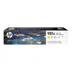 HP 981X - 116 ml - Alto Rendimento - amarelo - original - PageWide - tinteiro - para PageWide Enterprise Color MFP 586, PageWid