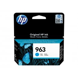 HP 963 - 10.74 ml - azul cyan - original - Officejet - tinteiro - para Officejet Pro 9010, 9012, 9014, 9015, 9016, 9019, 9020, 