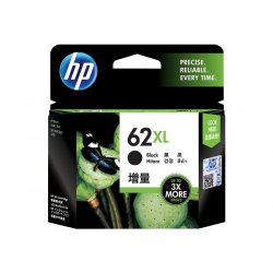 HP 62XL - 12 ml - Alto Rendimento - preto - original - tinteiro - para ENVY 55XX, 56XX, 76XX, Officejet 200, 250, 57XX, 8040 C2