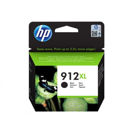 HP 912XL - Alto Rendimento - preto - original - tinteiro - para Officejet 80XX, Officejet Pro 80XX 3YL84AEBGX