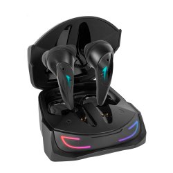 Headphones MARS GAMING MHIULTRA TRUE WIRELESS EARPHONES, BT 5.3, QI CHARGE, RGB, 24H, BLACK MHIULTRA