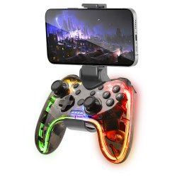 Comando MARS GAMING MGP-BT WIRELESS, BT 5.0 + EDR, NEON RGB, SWITCH, PC, MAC, ANDROID, IOS, PS3 MGPBT