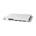 Cisco Catalyst 1300-24XTS - Interruptor - L3 - inteligente - 12 x 10 Gigabit Ethernet + 12 x 10 Gigabit SFP+ - montável em tril