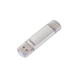 Pen Drive USB-C+ USB-A 3.1/3.0 32GB Hama C-Laeta Prata HAM124162