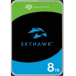 Seagate SkyHawk ST8000VX010 - Disco rígido - 8 TB - interna - 3.5" - SATA 6Gb/s - buffer: 256 MB - com 3 anos de Recuperação de