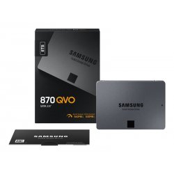 Samsung 870 QVO MZ-77Q8T0BW - SSD - encriptado - 8 TB - interna - 2.5" - SATA 6Gb/s - buffer: 8 GB - 256-bits AES - TCG Opal En