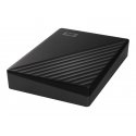 WD My Passport WDBPKJ0040BBK - Disco rígido - encriptado - 4 TB - externa (portátil) - USB 3.2 Gen 1 - 256-bits AES - preto WDB